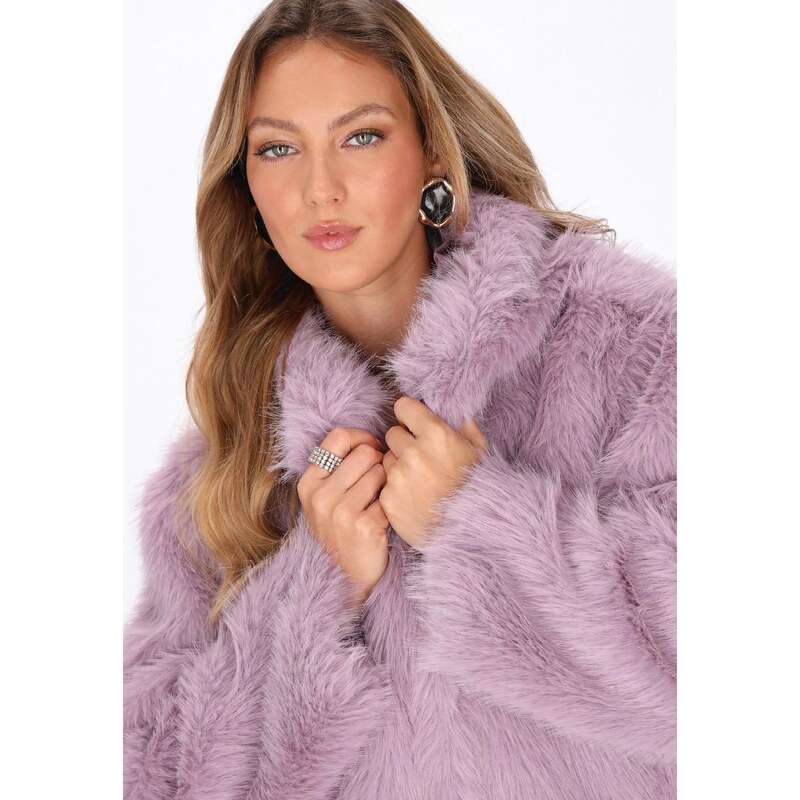 faina Zimski plašč lila
