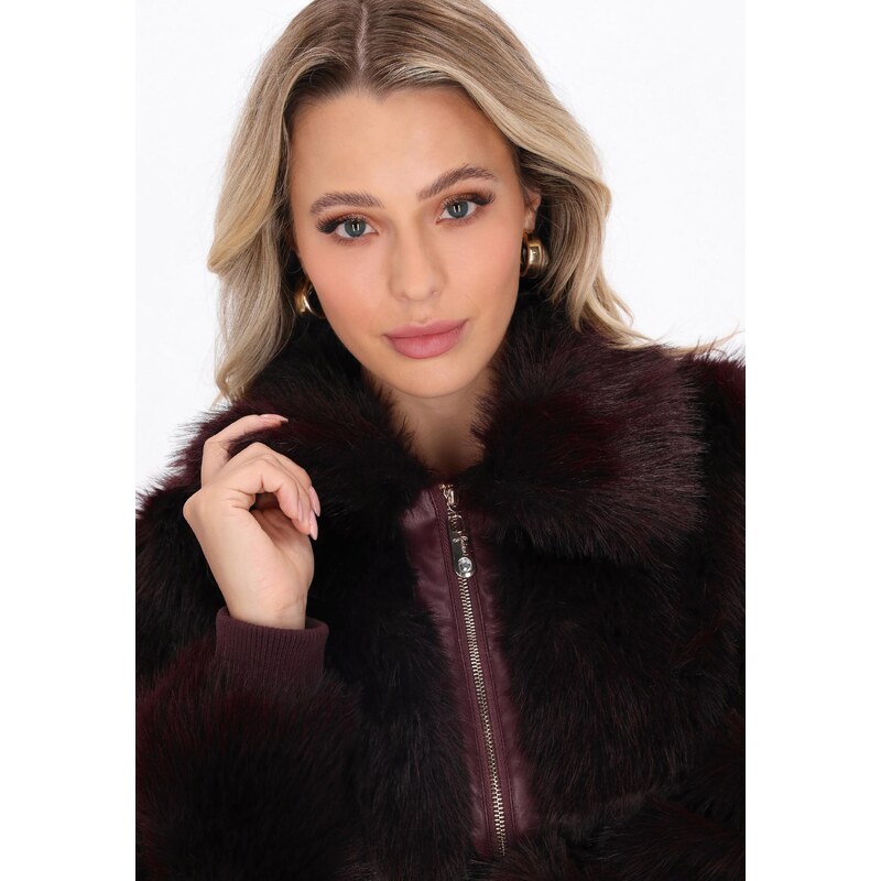 faina Prehodna jakna burgund