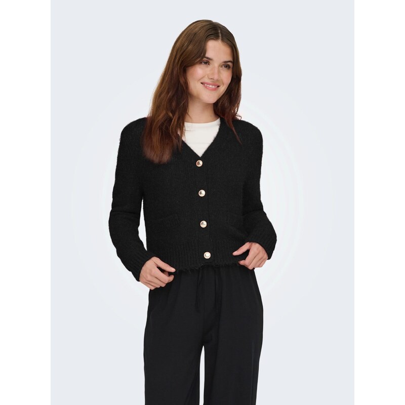 ONLY Pletena jopa 'ONLMAGGIE' črna