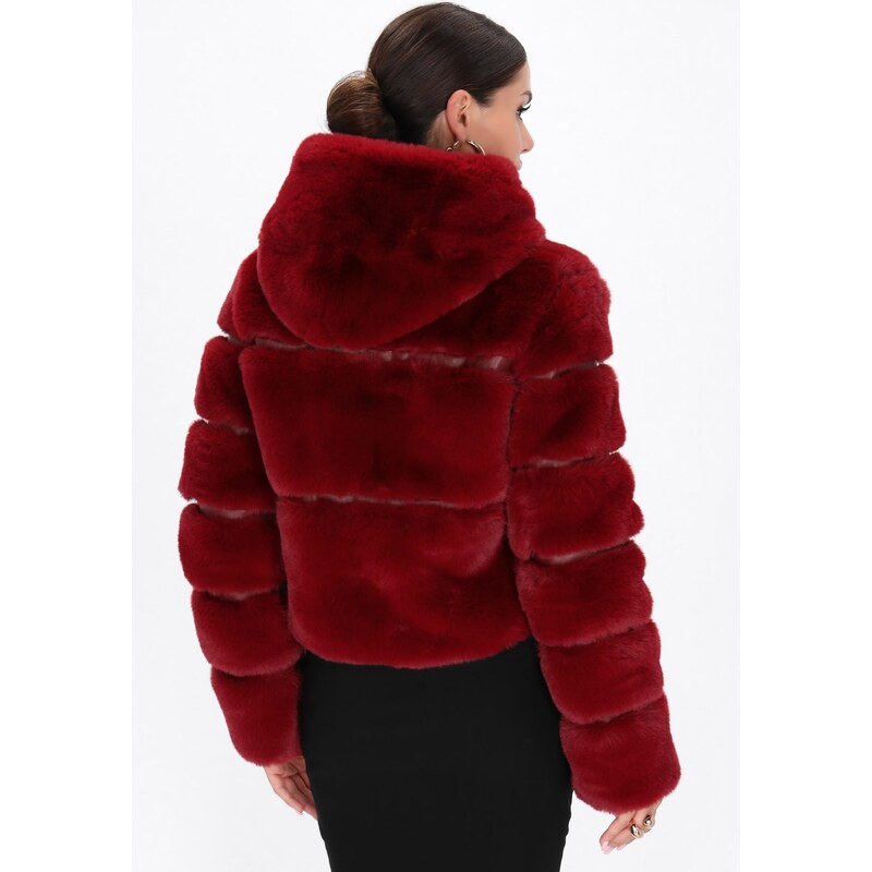 faina Zimska jakna temno rdeča