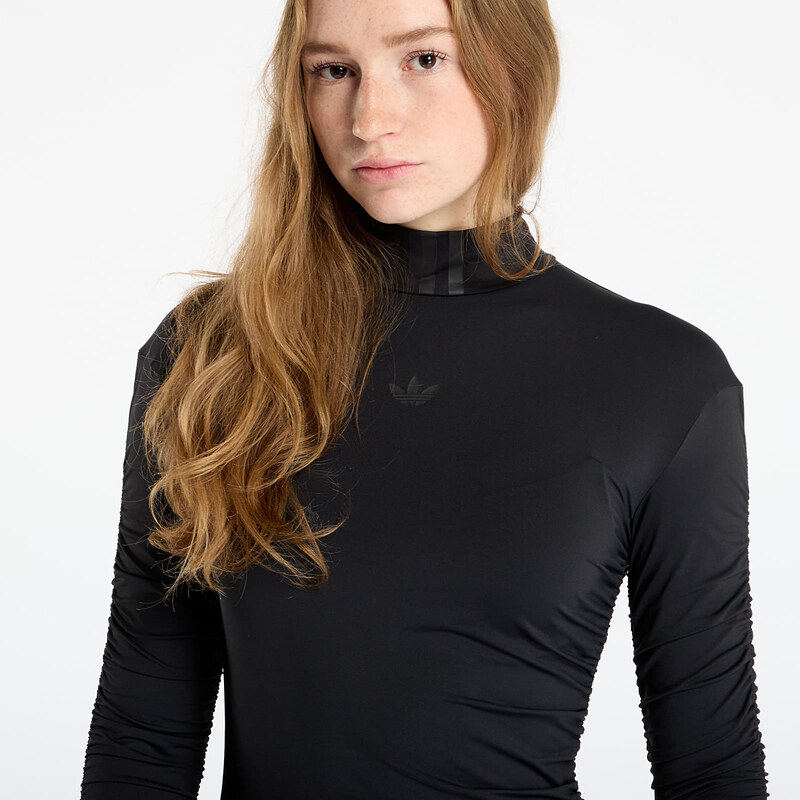 adidas Originals Obleka adidas Ruched Maxi Dress Black XS