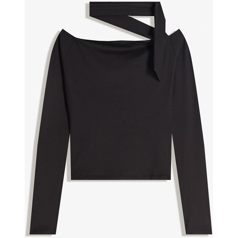 Bershka Majica črna