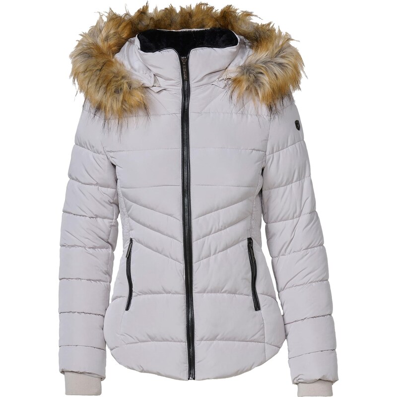 KOROSHI Zimska jakna svetlo rjava / srebrno-siva