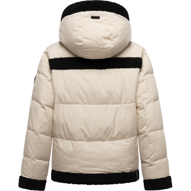 Ragwear Zimska jakna 'Editah Youmodo' ecru / črna