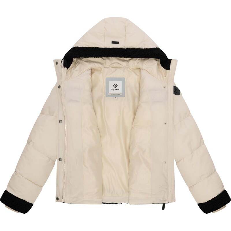 Ragwear Zimska jakna 'Editah Youmodo' ecru / črna
