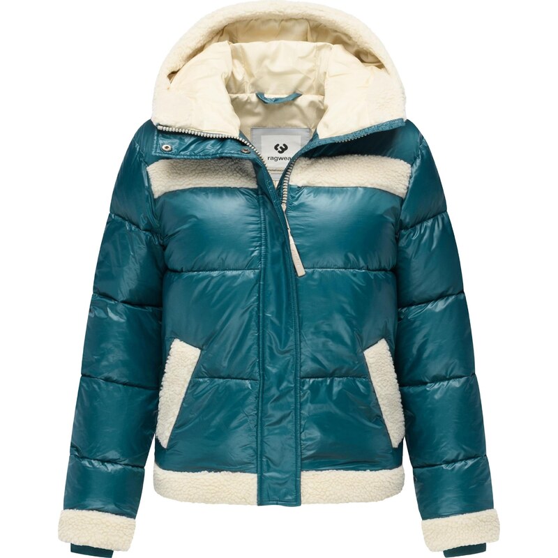 Ragwear Zimska jakna 'Editah Youmodo' petrol / volneno bela