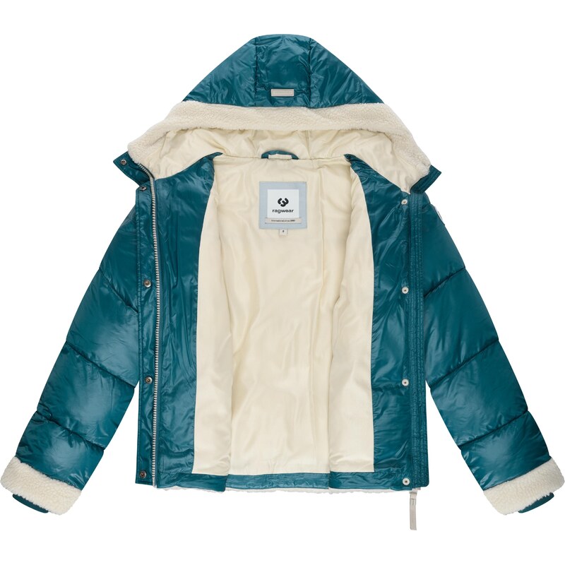 Ragwear Zimska jakna 'Editah Youmodo' petrol / volneno bela