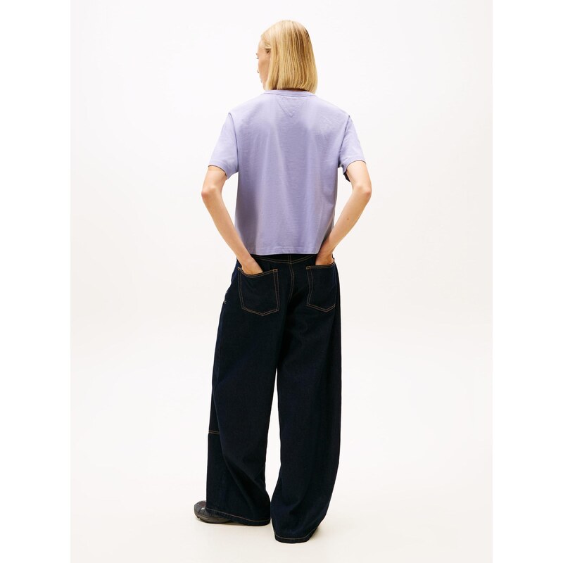 Tommy Jeans Majica golobje modra