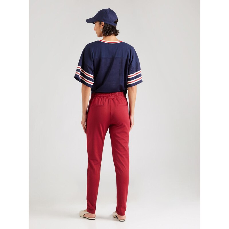 ICHI Hlače z naborki 'IHKate' temno rdeča