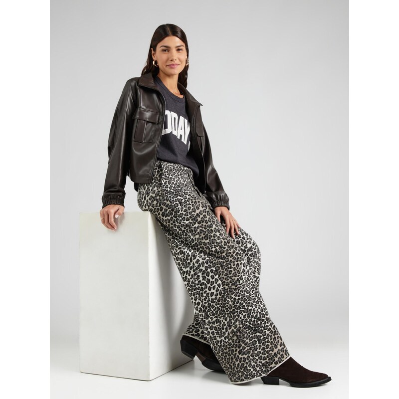 10Days Majica temno siva / bela