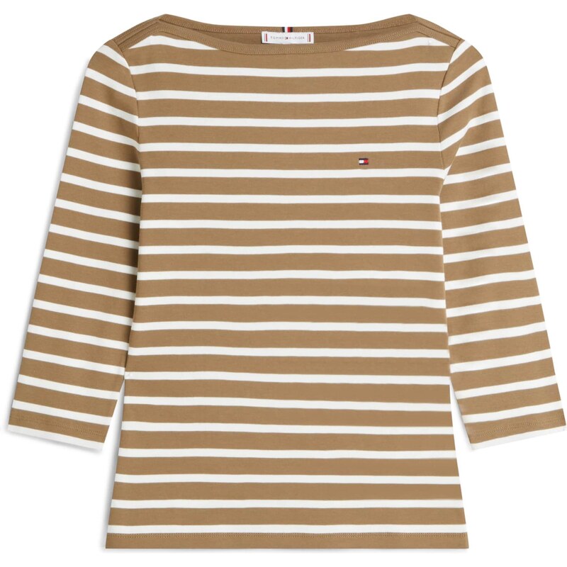 TOMMY HILFIGER Majica 'New Cody' umbra / bela