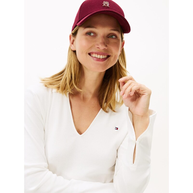 TOMMY HILFIGER Majica 'Cody' ecru / mornarska / rdeča