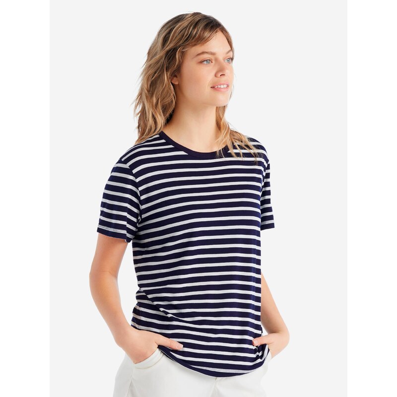 ICEBREAKER Funkcionalna majica 'Granary' mornarska / bela