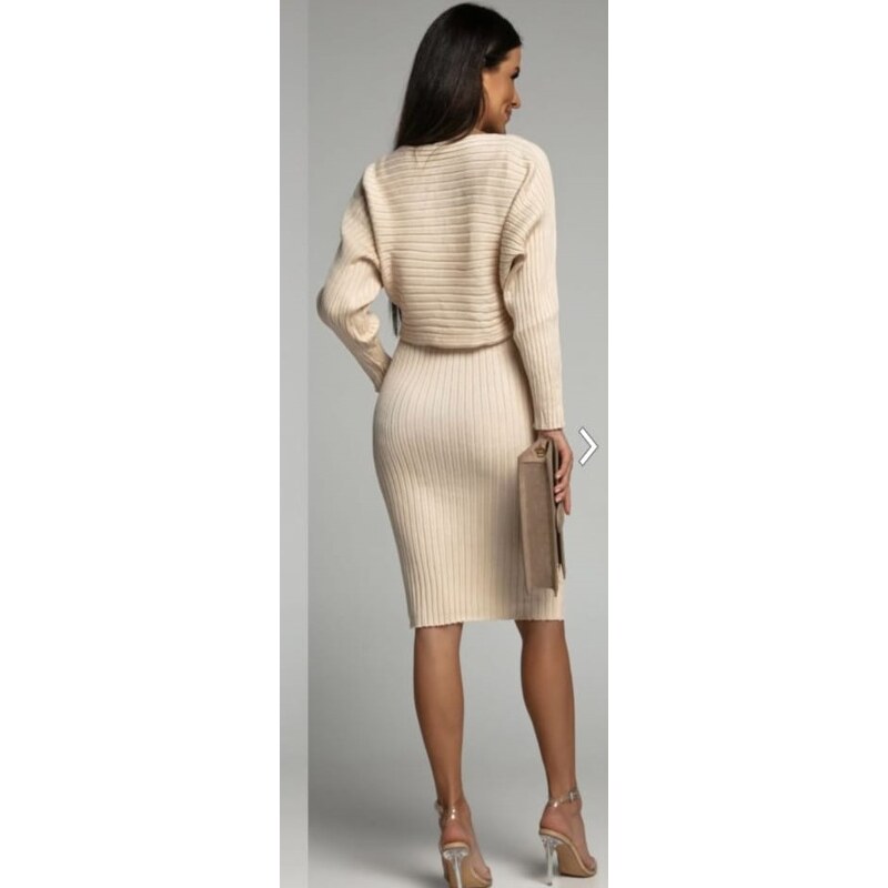 Spletna trgovina Versino - Karmen Skočaj s.p. Elegantna dvodelna pletena obleka Mirra