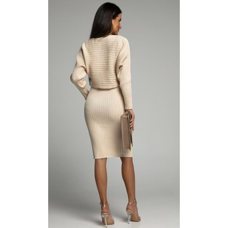 Spletna trgovina Versino - Karmen Skočaj s.p. Elegantna dvodelna pletena obleka Mirra