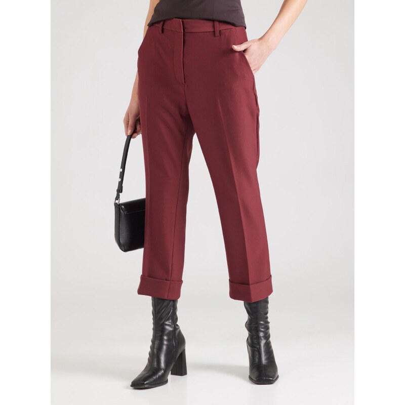 DKNY Hlače na rob bordo