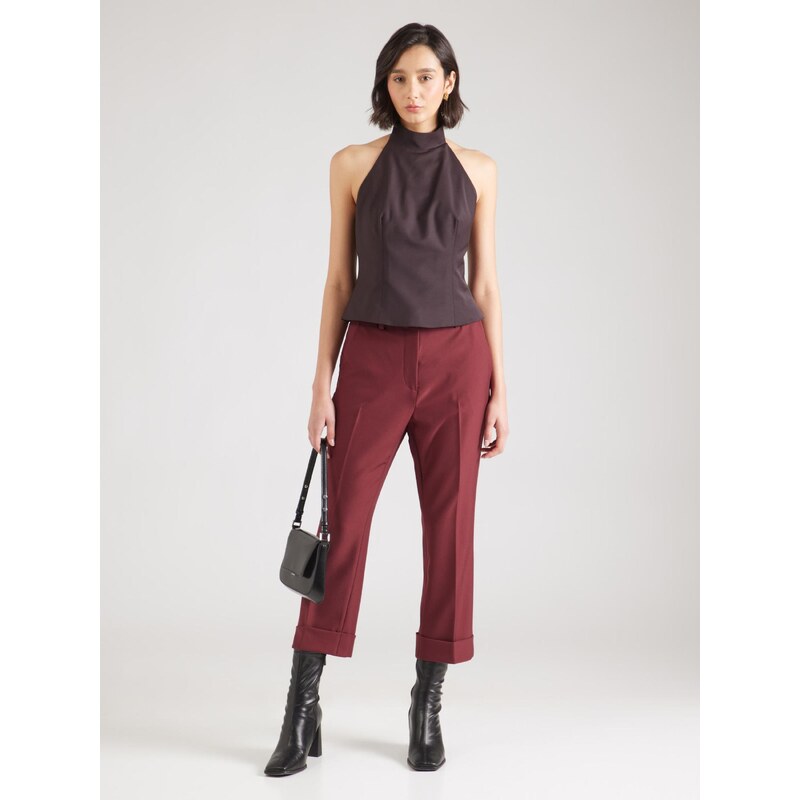 DKNY Hlače na rob bordo