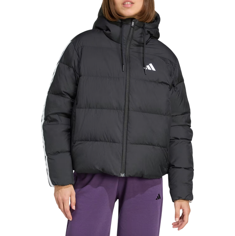 adidas Jakna s kapuco Essentials Climawarm 3 Stripes Puffer Down Hooded Women ženske