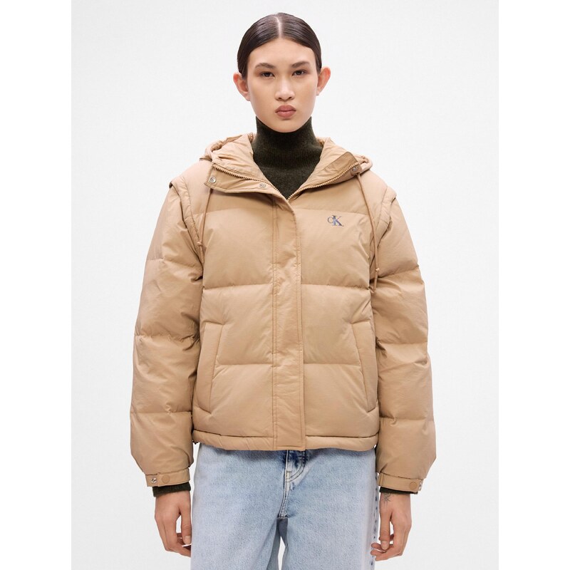 Calvin Klein Jeans Prehodna jakna svetlo rjava