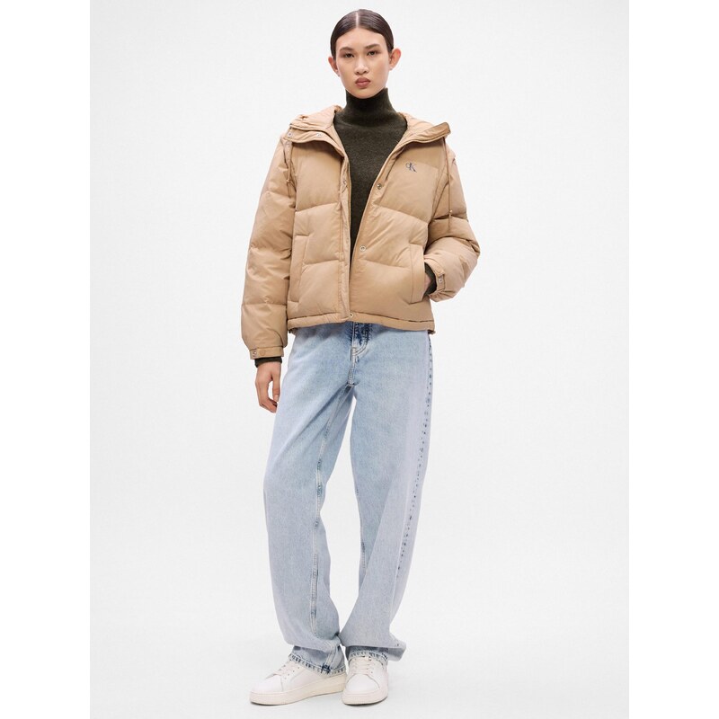 Calvin Klein Jeans Prehodna jakna svetlo rjava