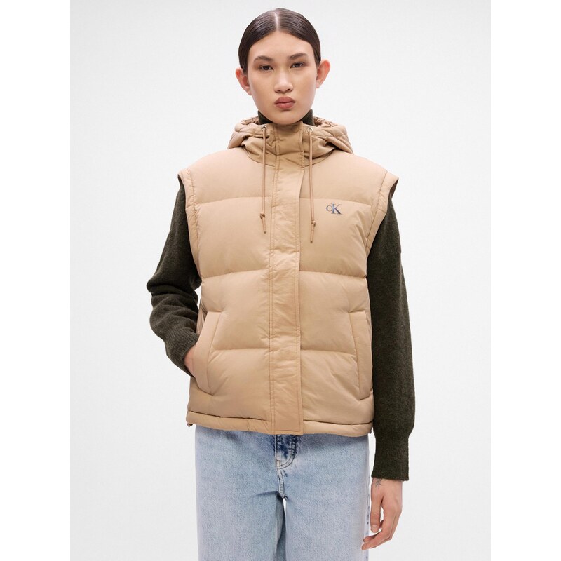 Calvin Klein Jeans Prehodna jakna svetlo rjava