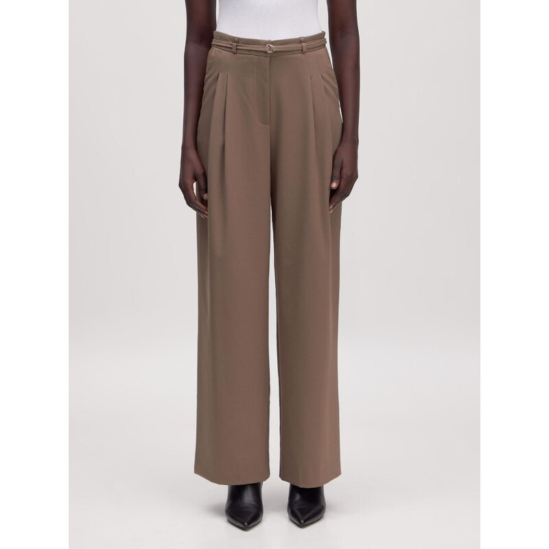 EDITED Hlače na rob 'Elna' rjava