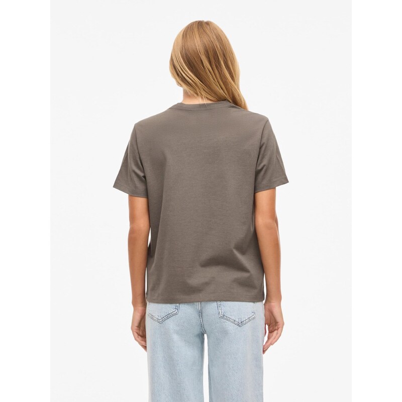 VILA Majica 'VINORA' pikčasto rjava