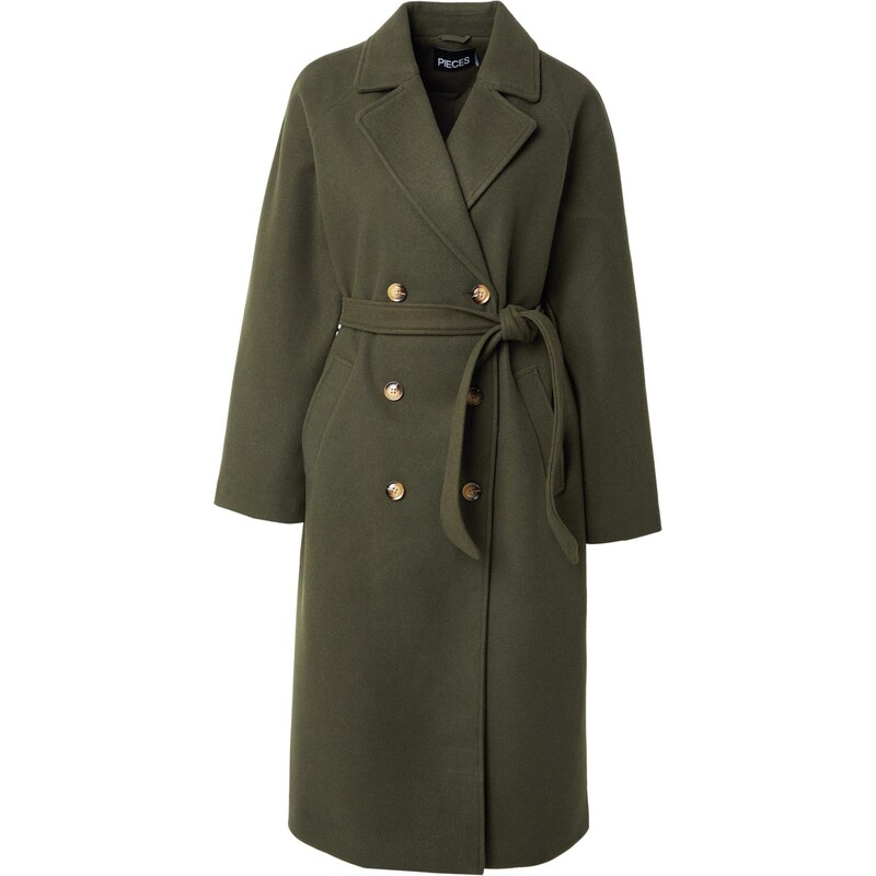 PIECES Prehoden plašč 'PCMARBEL' oliva