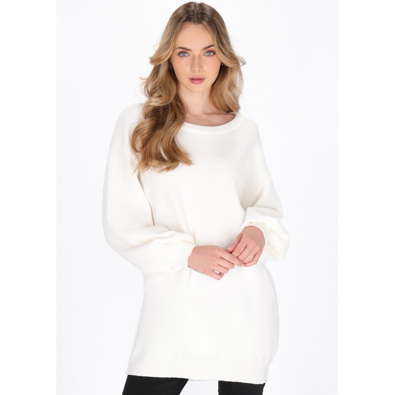 DreiMaster Klassik Pulover off-bela