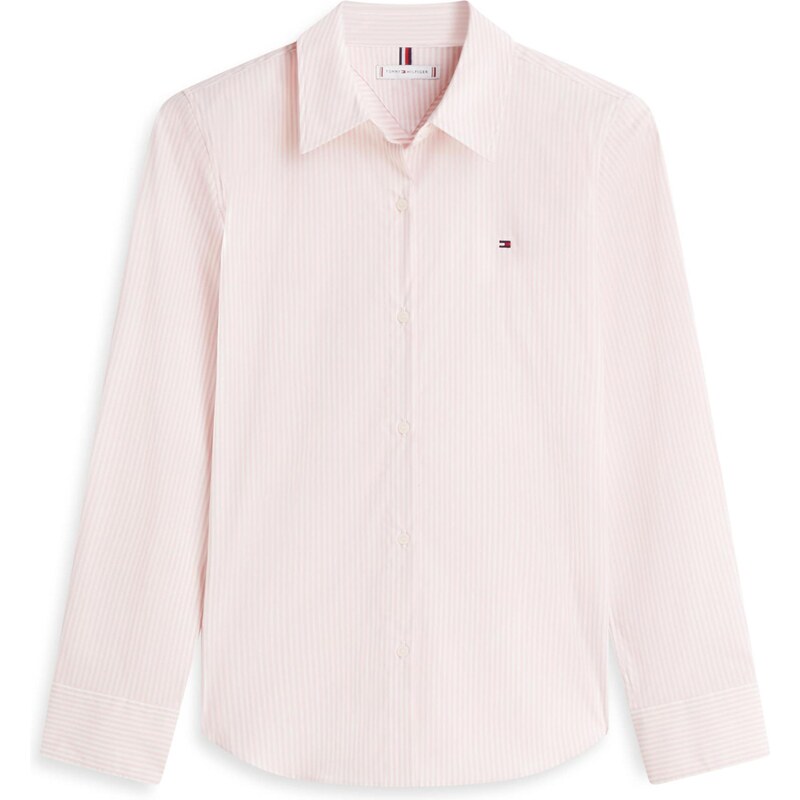 TOMMY HILFIGER Bluza 'ESS' roza / bela