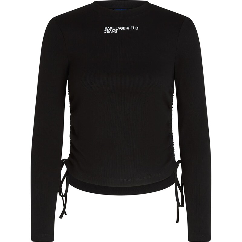KARL LAGERFELD JEANS Majica črna / bela