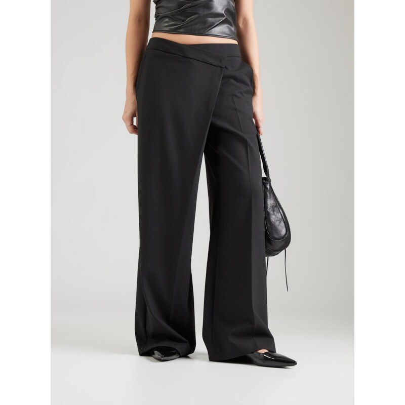 Karl Lagerfeld Hlače na rob črna