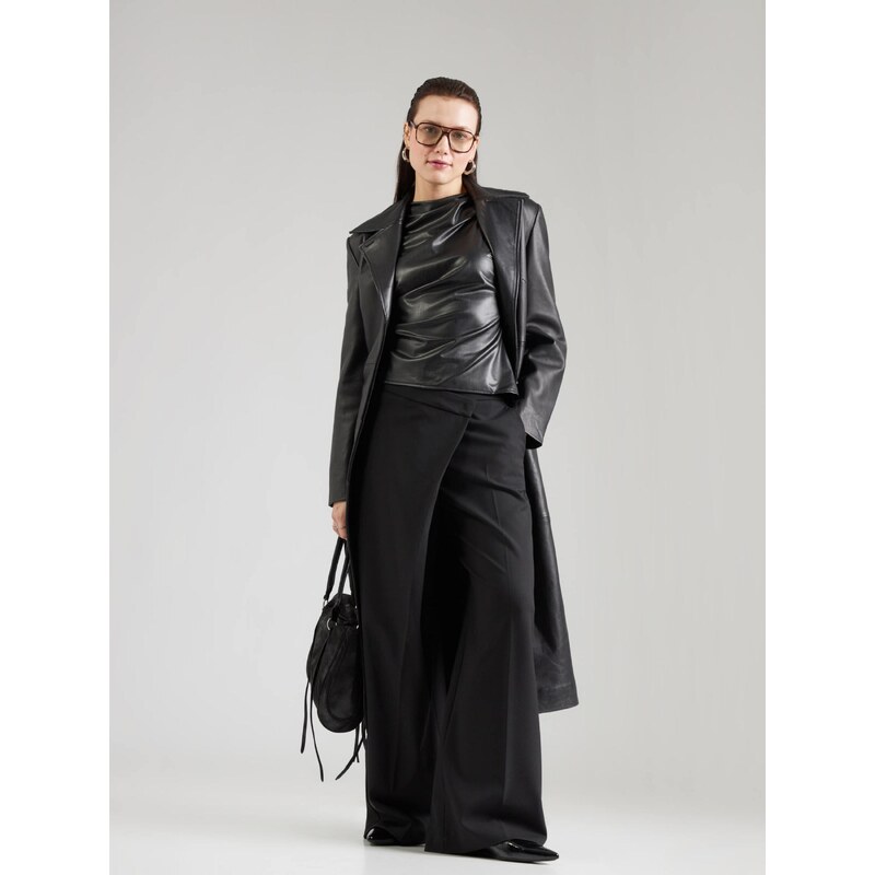 Karl Lagerfeld Hlače na rob črna