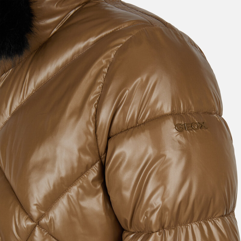 Rjava ženska parka Geox Backsie