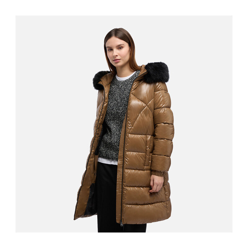 Rjava ženska parka Geox Backsie