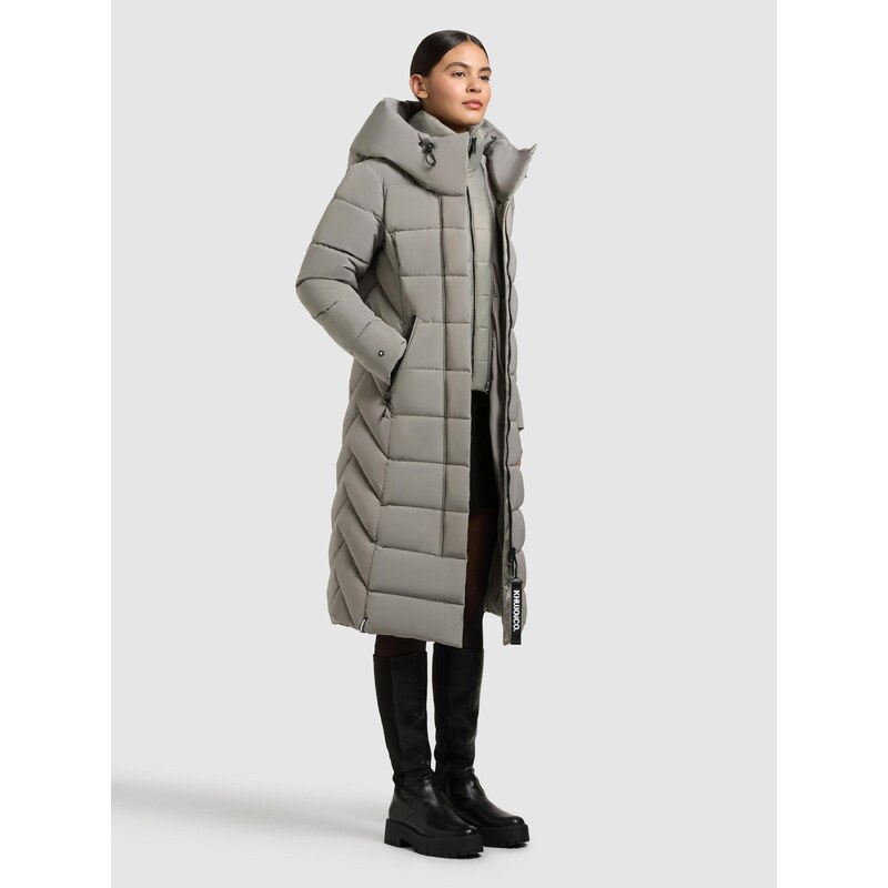 khujo Zimski plašč 'Tamke' svetlo siva