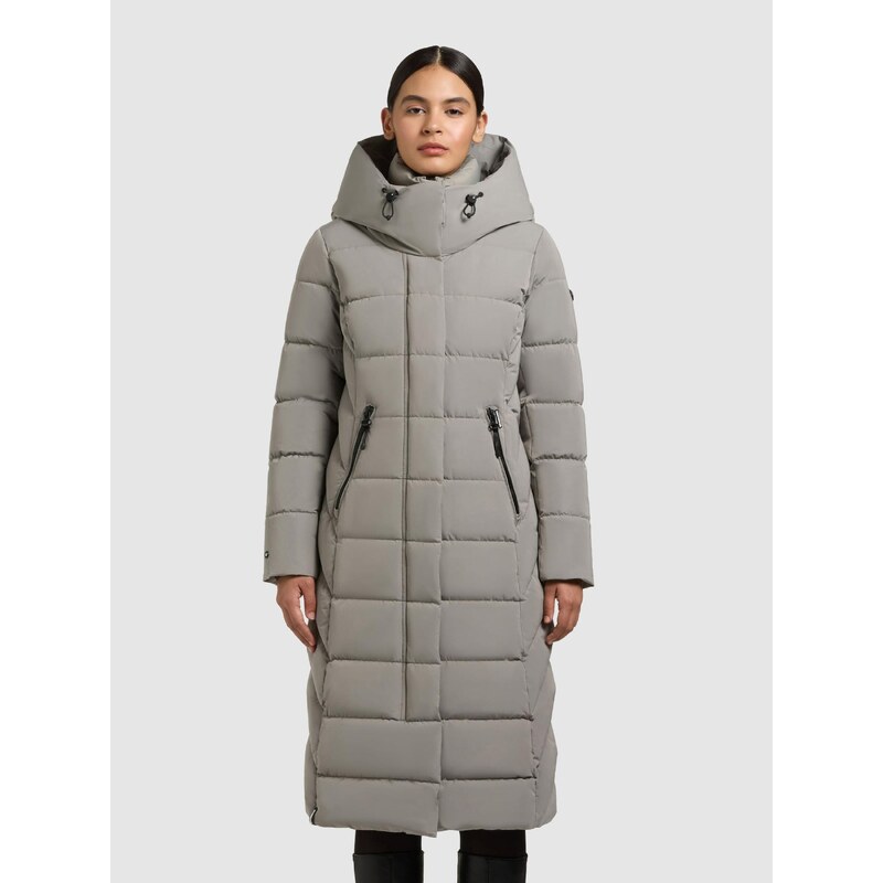 khujo Zimski plašč 'Tamke' svetlo siva