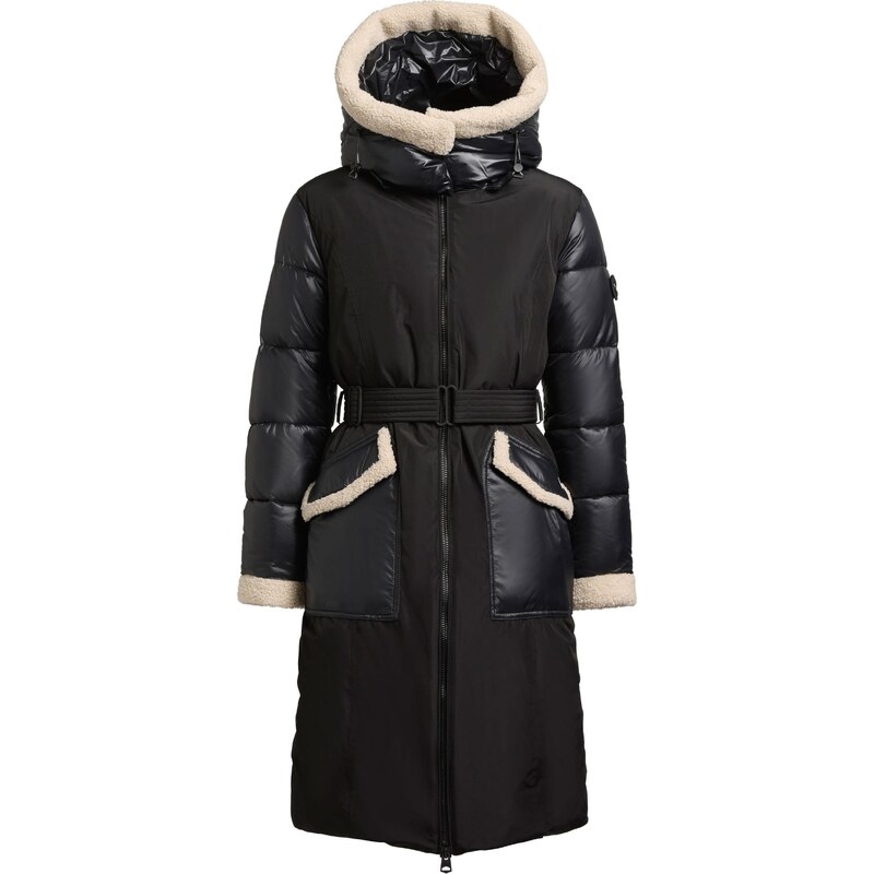 khujo Zimski plašč 'Poppy' svetlo bež / črna