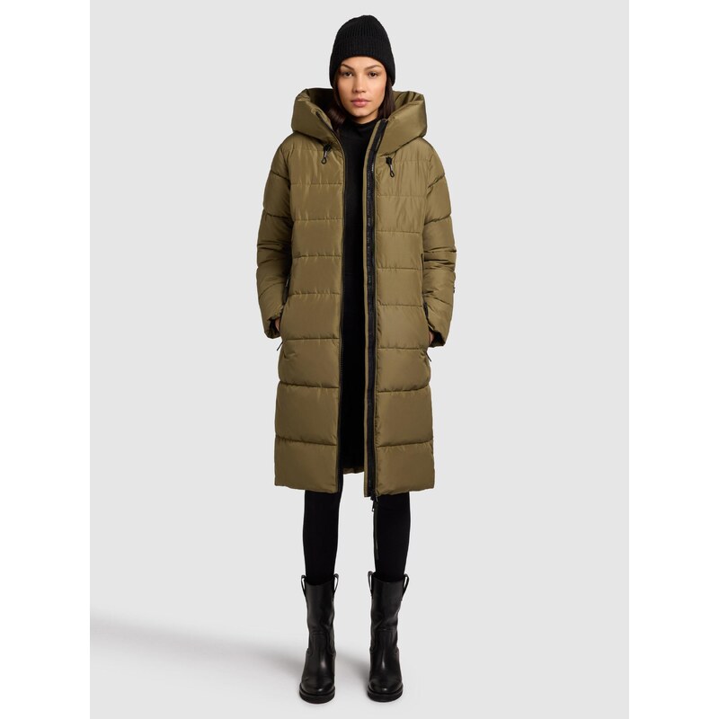 khujo Zimski plašč 'Jilias5' oliva / črna