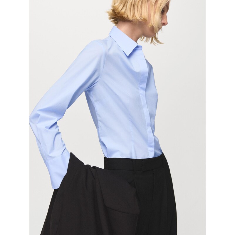 MANGO Bluza 'SOFIA' svetlo modra