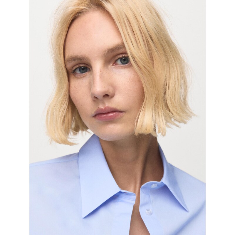 MANGO Bluza 'SOFIA' svetlo modra