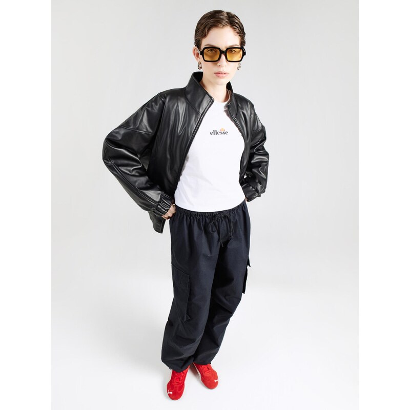 ELLESSE Majica 'Silinto 2' temno oranžna / rdeča / črna / bela