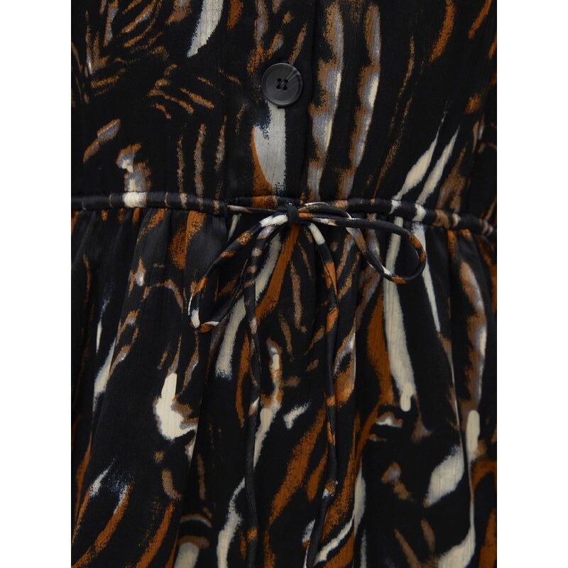 VERO MODA Dolga srajca 'VMFERNA' oranžna / črna / bela