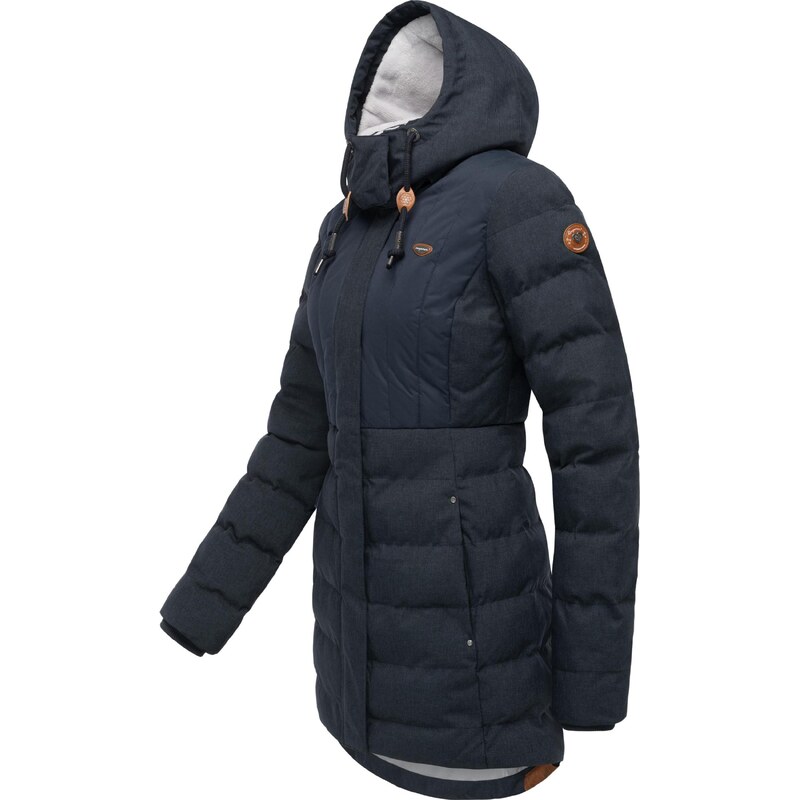 Ragwear Zimska jakna 'Ashanta' mornarska / svetlo siva