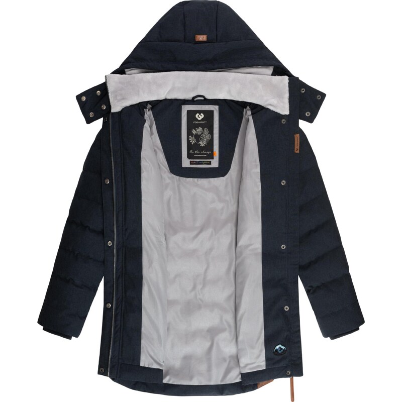 Ragwear Zimska jakna 'Ashanta' mornarska / svetlo siva