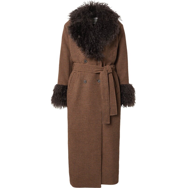 Monki Prehoden plašč rjava / črna