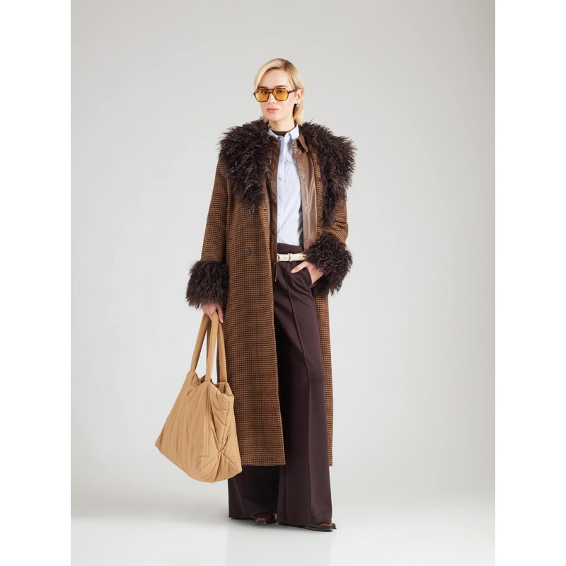 Monki Prehoden plašč rjava / črna