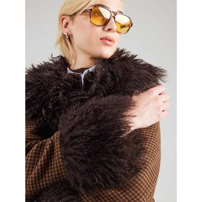 Monki Prehoden plašč rjava / črna