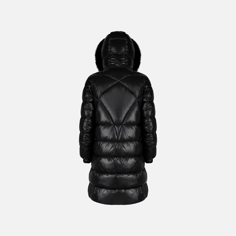 Ženska črna puhovka Geox Backsie