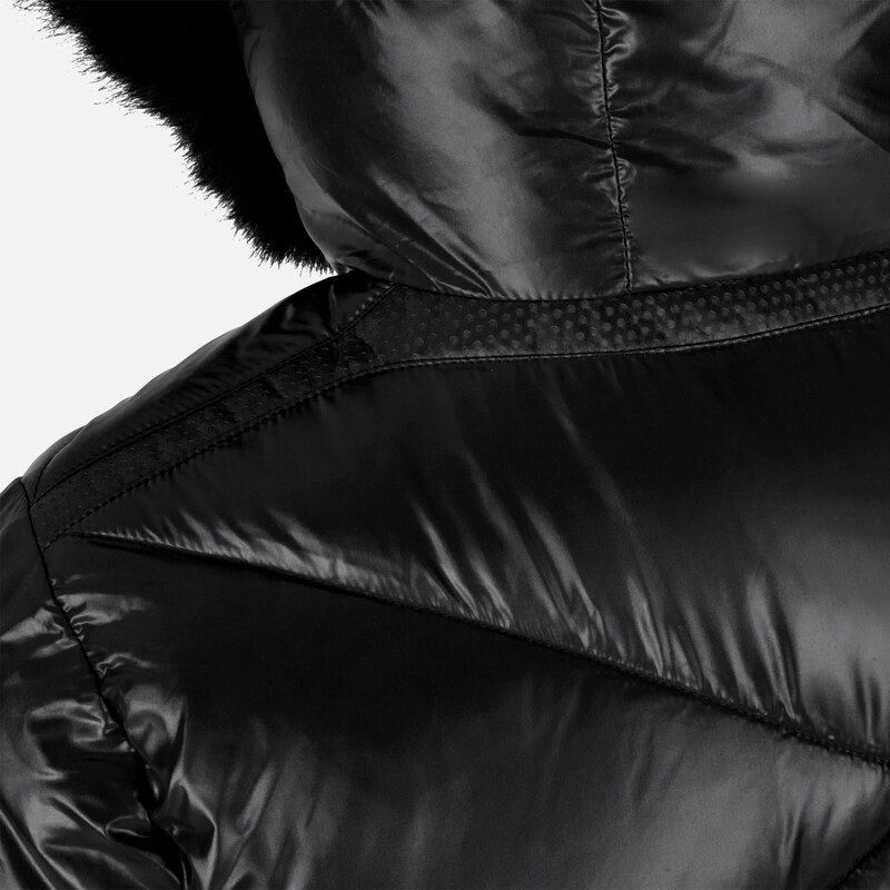 Ženska črna puhovka Geox Backsie